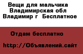 Вещи для мальчика - Владимирская обл., Владимир г. Бесплатное » Отдам бесплатно   